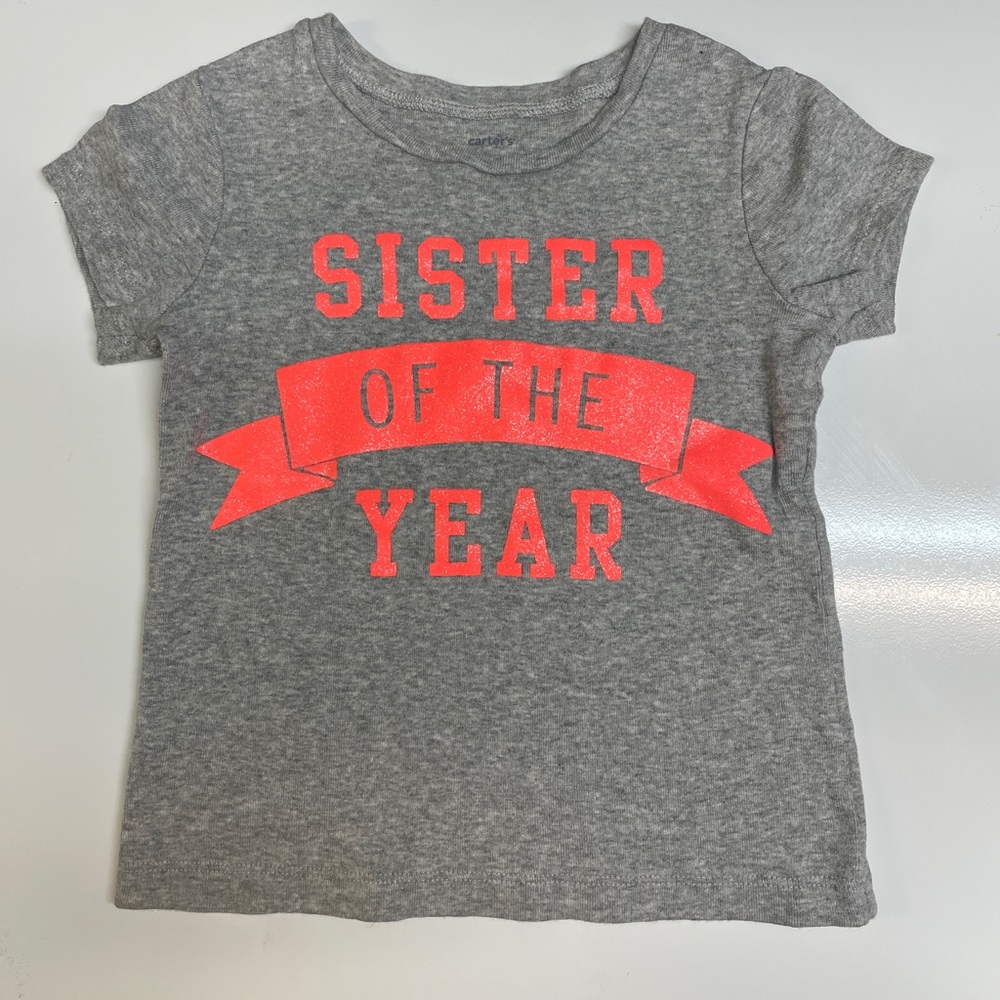 Pre-owned Carter’s 3T Sister of The Year t-shirt